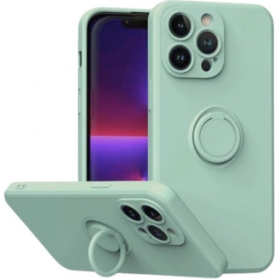 Mobi-Fon Силиконов кейс bSmart Finger Grip, За iPhone 14 Pro Max (6.7), Светлозелен (IPH-14PMAX-002)