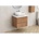 Inter Ceramic Конзолен PVC шкаф за баня BG 6039-60 + 6046-30, с бял плот, Inter Ceramic, 45х50х59см (BG 6039-60 + 6046-30)