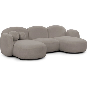 ROPEZ Сив ъглов диван от букле (U форма) Orbit - Ropez (Orbit A+OT+1,5+OT+A Quelle 83 Standard)