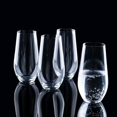 decoDoma vysokých křišťálových sklenic 4 x 580 ml