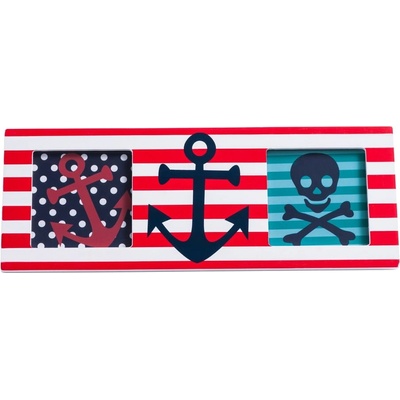Premier Housewares Червена дървена рамка 24x9 cm Pirate - Premier Housewares (2300881)