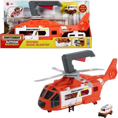 Mattel Matchbox Action Drivers Záchranářský vrtulník s ambulancí HXM74