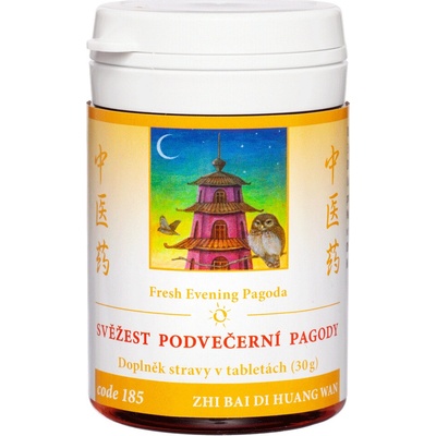 SVIEŽOSŤ Z PODVEČERNEJ PAGODY ZHI BAI DI HUANG WAN TCM Herbs 100 tabliet 30 g