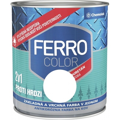 Chemolak Ferro Color U 2066 biela 750ml