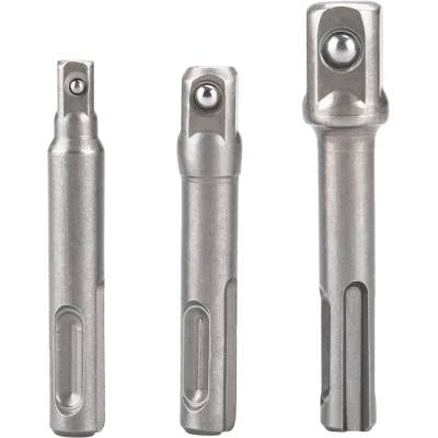 adaptéry sada 3ks z SDS PLUS na čtyřhran, 1/4"-3/8"-1/2", CrV (8819695)