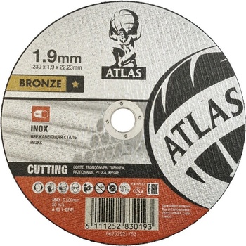 Atlas Řezný kotouč 230 x 1.9 mm A46T BF41 66252821753
