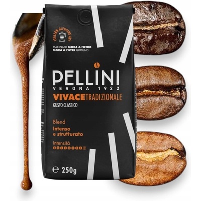 Pellini káva Tradizionale mletá 250 g