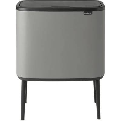 Brabantia Кош за смет Brabantia Bo Touch 3x11L, Mineral Concrete Grey (1001099)