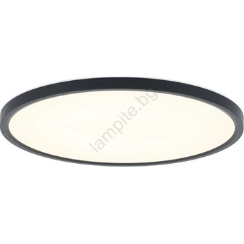 Rábalux 75084 - LED таванно осветително тяло за баня LAUTREC 24W/230V Ø 40 см IP44, черно (RL75084)