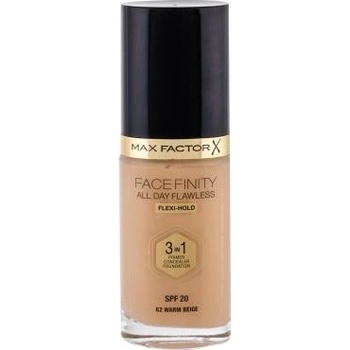 Max Factor Facefinity 3 in 1 Tekutý make-up s uv ochranou SPF20 62 Warm Beige 30 ml