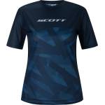 Scott Дамска фланелка с къс ръкав за колоездене Scott Women's Tee Vertic Lt S/S Cycling jersey - Dark Blue - размер XS (156-2867-0211)