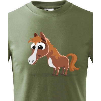 dětské tričko Kůň Military 69