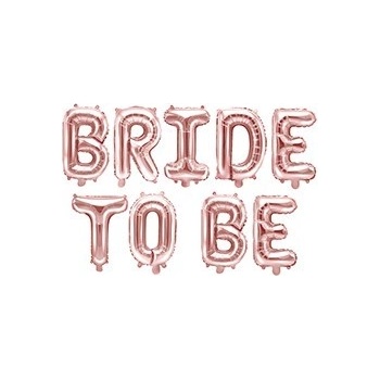 Party Deco Фолиев Балон Надпис ''Bride To Be'', Розово Злато