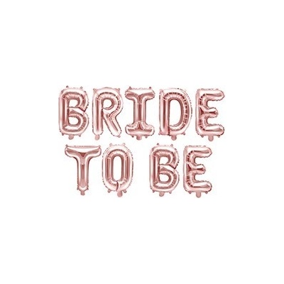 Party Deco Фолиев Балон Надпис ''Bride To Be'', Розово Злато