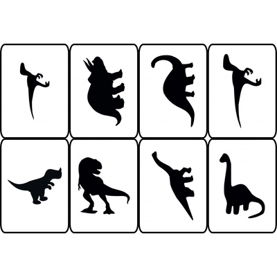 Artemiss Sada šablonek Dinosauří 505 F 8ks 6,5x9cm – Zboží Dáma