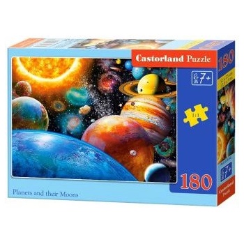 Castorland Planets and Their Moons 180 pcs Пъзел 180 броя Космос (241101) (241101)