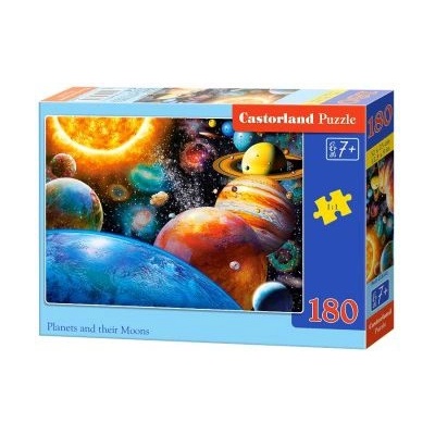 Castorland Planets and Their Moons 180 pcs Пъзел 180 броя Космос (241101)