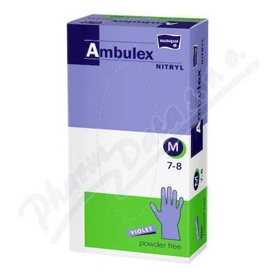 Ambulex Nitryl rukavice nepudrové violet 100 ks