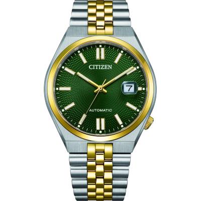 Citizen Мъжки часовник Citizen Tsuyosa Elegant NK0024-54X, Златист / Зелен (CITNK0024-54X)