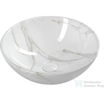 SAPHO Dalma 42 cm white marble (MM117)