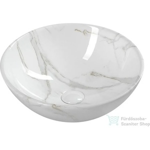 SAPHO Dalma 42 cm white marble (MM117)