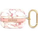 Guess GUAPHCHMAP калъф за AirPods Pro, розов, Marble Strap Collection (GUAPHCHMAP)