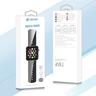 Devia Apple Watch Deluxe Series Sport Band 44/45/49mm - White 6938595324956