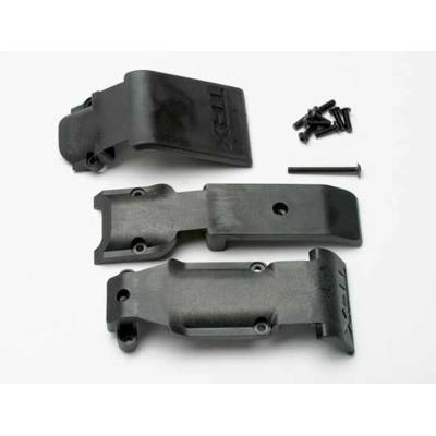 Traxxas Скид плейт гард шаси Траксас Рево Сумит Skid plate set, front (2 pieces, plastic)/ skid plate, rear, TRX5337 (TRX5337)