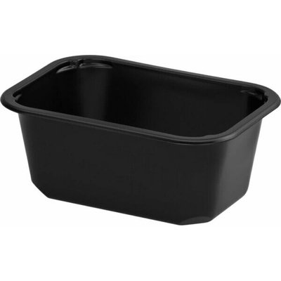 Nideko Zatavovacia miska na polievku hranatá 550 ml 160x112x66 mm čierna