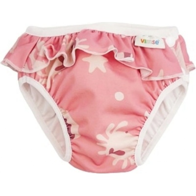Vimse Koupací plena XL Pink whale frill