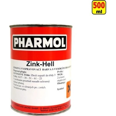 Pharmol Zinková antikorózna farba Zink Hell, 500ml, proti hrdzaveniu a korózii kovov vrátane ocele