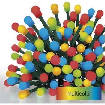 EMOS D5AM04 LED vánoční cherry řetěz kuličky 30 m venkovní i vnitřní multicolor časovač