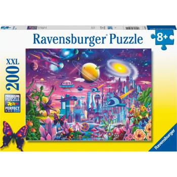 Ravensburger Пъзел Ravensburger от 200 XXL части - Космически град (13291)