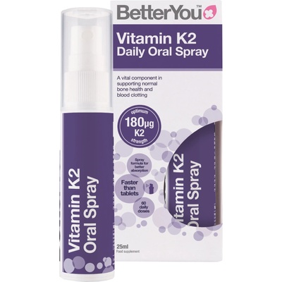 BetterYou Vitamin K2 Орален спрей, 25 ml, 60 дневни дози, Better You