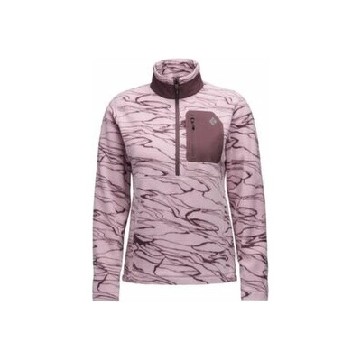 Black Diamond Rift HZ Fleece Jacket Women Relief-Meadow Rose-Fig fialová