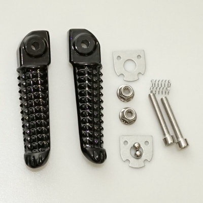 BIKETEC PARTS sada stupaček pasažéra kompletní s upevněním YAMAHA YZF R1 02-11, YZF R6 03-11 barva černá