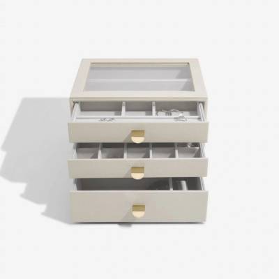Stackers šperkovnice se šuplíky 3v1 Oatmeal Classic Drawers krémová 75889