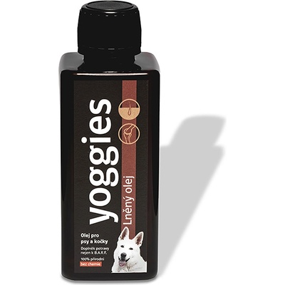 Yoggies Lněný olej pro psy a kočky 250 ml