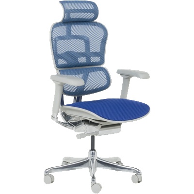 Ergohuman Ергономичен стол ergohuman elite 2 - сива рамка - син (3520664)