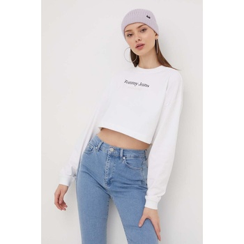 Tommy Hilfiger Суичър Tommy Jeans в бяло с принт DW0DW17332 (DW0DW17332)