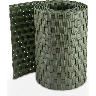 Ratanový plotový stínící pás - zelená, 19cm x 2,55m (Stínící pás na zastínění plotových panelů, rozměr balení 19x255cm)