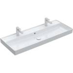 Villeroy & Boch Collaro - Мивка за шкаф, 120x47 cm, с преливник, 2 отвора за смесители, CeramicPlus, алпийско бяло 4A33C4R1 (4A33C4R1)
