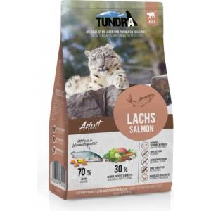 TUNDRA Adult Cat - висококачествена храна за пораснали котки от всички породи, БЕЗ ЗЪРНО, със сьомга, Боровинки, Моркови и Ябълки - 1, 45 кг, Германия - 17224