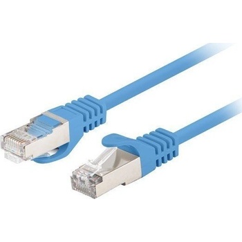 Lanberg Мрежов кабел-patchcord CAT6 FTP, Lanberg 43630, 2 x RJ45, дължина 25cm, AWG26, 10Gb/s-250MHz, мрежова връзка, ethernet, син (PCF6-20CC-0025-B) (PCF6-20CC-0025-B)