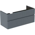 Ideal Standard Finesse - Шкафче за умивалник 120x51x55 см, 2 чекмеджета, Ribbed Matt ashblue E3447UQ (E3447UQ)
