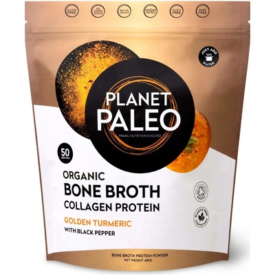 Planet Paleo BIO Sušený hovězí vývar s kurkumou 450 g