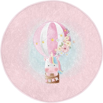 Mila Home Розов детски килим ø 120 cm Comfort - Mila Home (HKG-HaliRound-Comfort-4311-120x120)