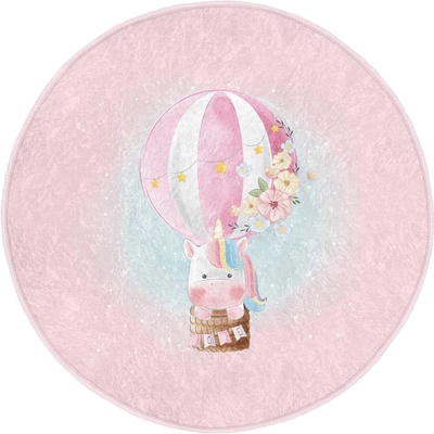 Mila Home Розов детски килим ø 120 cm Comfort - Mila Home (HKG-HaliRound-Comfort-4311-120x120)