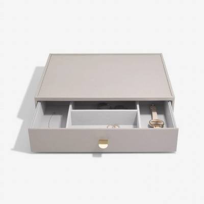 Stackers box se šuplíkem na šperky Taupe Supersize Accessory Drawer šedobéžová 75814