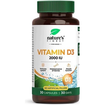 Nutrisslim Nature's Finest Vitamin D3 2000 IU 30 kapslí